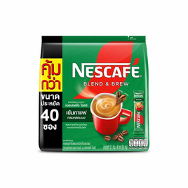 เนสกาแฟ 3in1 เบลนด์แอนด์บรู เอสเปรสโซ่ โรสต์ 604 กรัม (15.1 กรัม x 40 ซอง) - Nescafe, Nestle Coffee หอมอร่อย เข้ม นุ่ม ลงตัว