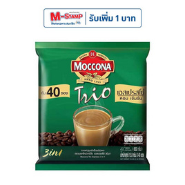 มอคโคน่า ทรีโอ กาแฟ 3in1 เอสเปรสโซ่ 632 กรัม (แพ็ก 40 ซอง) - Moccona, กาแฟพร้อมดื่ม กาแฟสำเร็จรูป กาแฟคั่วบด