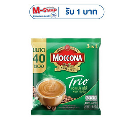 มอคโคน่า ทรีโอ กาแฟ 3in1 เอสเปรสโซ่ 632 กรัม (แพ็ก 40 ซอง) - Moccona, ตุนกาแฟคุ้มทั้งเดือน