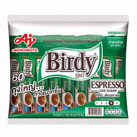 เบอร์ดี้ กาแฟ 3in1 เอสเปรสโซ่ 726 กรัม (12.1 กรัม x 60 ซอง) - Birdy, Birdy