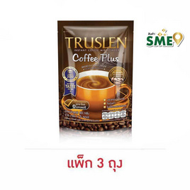 ทรูสเลนคอฟฟี่พลัส กาแฟ 3in1 80 กรัม (16 กรัม x 5 ซอง) แพ็ก 3 ถุง - Truslen, เครื่องดื่มและผงชงดื่ม