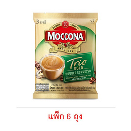 มอคโคน่า โกลด์ กาแฟ 3in1 ดับเบิ้ล เอสเปรสโซ่ 84 กรัม (12กรัม x 7ซอง/ถุง) (แพ็ก 6 ถุง) - Moccona, กาแฟสำเร็จรูป