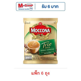 มอคโคน่า โกลด์ กาแฟ 3in1 ดับเบิ้ล เอสเปรสโซ่ 84 กรัม (12กรัม x 7ซอง/ถุง) (แพ็ก 6 ถุง) - Moccona, กาแฟสำเร็จรูป