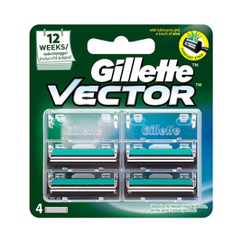 ยิลเลตต์ เวคเตอร์ ใบมีดโกน แพ็ค 4 - Gillette, อุปกรณ์กำจัดขน