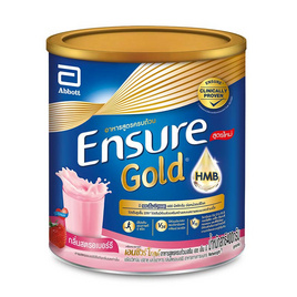 นมผงเอนชัวร์ โกลด์ กลิ่นสตรอเบอร์รี่ 400 กรัม - Ensure, ผลิตภัณฑ์สำหรับผู้สูงอายุ