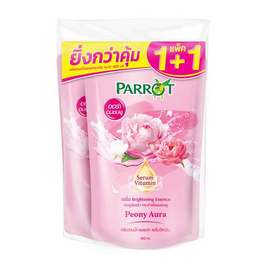 แพรอท ครีมอาบน้ำ พีโอนี่ ออร่า ถุงเติม 400 มล. (แพ็กคู่) - Parrot, ทำความสะอาดผิวกาย