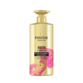 แพนทีน มิราเคิล แชมพู ไบโอติน สเตร็ง ซิลิโคน-ฟรี 400 มล. - Pantene, แชมพูและครีมนวดผม