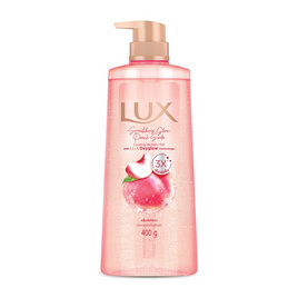 ลักส์ บอดี้วอช สปาร์คกลิ้ง โกลว์ พีช โซดา เจล กลิ่นพีชโซดา 400 กรัม - Lux, ทำความสะอาดผิวกาย