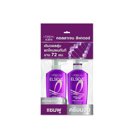 ลอรีอัล ปารีส เอลแซฟ คอลลาเจน ลิฟเตอร์ แชมพู 400 มล. + ครีมนวดผม 375 มล. - Loreal, L'OREAL