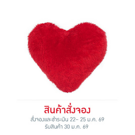 หมอนอิงหัวใจ 40X40 ซม. เป่าใย 300 กรัม - Home trend