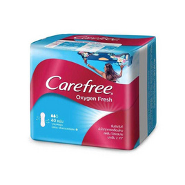 แคร์ฟรี แผ่นอนามัย ออกซิเจนเฟรช ชมพู (ห่อละ 40 ชิ้น) - Carefree, แผ่นอนามัย