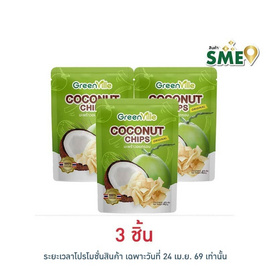 กรีนวิลล์ มะพร้าวอบกรอบรสดั้งเดิม 40 กรัม - กรีนวิลล์, ขนมขบเคี้ยว และช็อคโกแลต