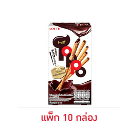 ท็อปโป เพรทเซลวานิลลาสอดไส้ช็อกโกแลต 40 กรัม (แพ็ก 10 กล่อง) - ท็อปโป, สินค้าคุกกี้/บิสกิต