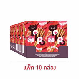 ท็อปโป รสสตรอเบอร์รี่ 40 กรัม แพ็ก 10 ชิ้น - ท็อปโป, เวเฟอร์/เค้ก/พาย