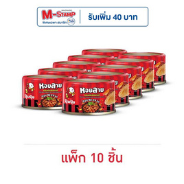 ปุ้มปุ้ย หอยลายทอดซอส รสเผ็ดสไตล์เกาหลี 40 กรัม (แพ็ก 10 ชิ้น) - ปุ้มปุ้ย, อาหารทะเลกระป๋อง