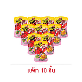 ซูเปอร์กรุบ บุกรูปกุ้งปรุงรสหม่าล่า รสโนริสาหร่าย 40 กรัม (แพ็ก 10 ชิ้น) - ซูเปอร์กรุบ, 7Online