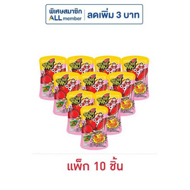 ซูเปอร์กรุบ บุกรูปกุ้งปรุงรสหม่าล่า รสโนริสาหร่าย 40 กรัม (แพ็ก 10 ชิ้น) - ซูเปอร์กรุบ, เถ้าแก่น้อย