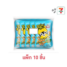 ซูเปอร์กรุบ บุกรูปปลาหมึกปรุงรสหม่าล่าโนริ 40 กรัม (แพ็ก 10 ชิ้น) - ซูเปอร์กรุบ, ลูกอมและขนมขบเคี้ยวอื่นๆ