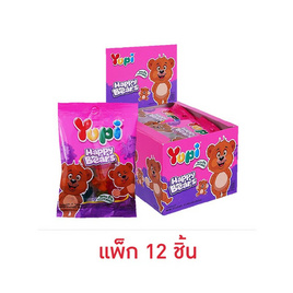 ยูปี้ กัมมี่แฮปปี้แบรส์กลิ่นทุตตีฟรุตตี40กรัม (แพ็ก 12 ชิ้น) - ยูปี้, เยลลี่/มาร์ชแมลโลว์