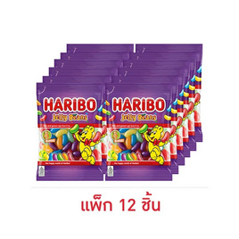 ฮาริโบ้ ลูกอมเคี้ยวหนึบเจลลี่บีนส์กลิ่นผลไม้ 40 กรัม (แพ็ก 12 ชิ้น) - Haribo, สินค้าใหม่ขนมขบเคี้ยว และช็อคโกแลต