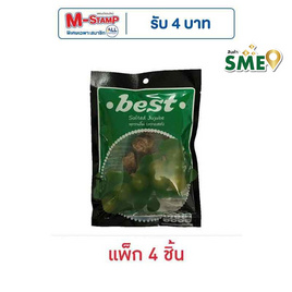เบสท์ พุทราเค็ม 40 กรัม (แพ็ก 4 ชิ้น) - Best, ผลไม้อบแห้ง