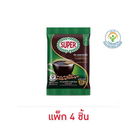 ซุปเปอร์ กาแฟสำเร็จรูป ริช เอสเปรซโซ่ 40 กรัม (แพ็ก 4 ชิ้น) - ซุปเปอร์กาแฟ, 7Online