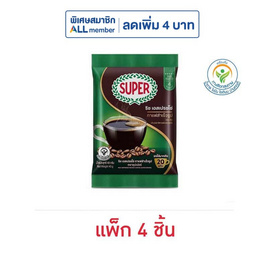 ซุปเปอร์ กาแฟสำเร็จรูป ริช เอสเปรซโซ่ 40 กรัม (แพ็ก 4 ชิ้น) - ซุปเปอร์กาแฟ, กาแฟคั่วบด