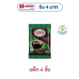 ซุปเปอร์ กาแฟสำเร็จรูป ริช เอสเปรซโซ่ 40 กรัม (แพ็ก 4 ชิ้น) - ซุปเปอร์กาแฟ, กาแฟคั่วบด