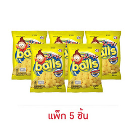 เคนจิบอล ขนมข้าวโพดอบกรอบกลิ่นมายองเนสและชีส 40 กรัม (แพ็ก 5 ชิ้น) - เคนจิบอล, ขนมขบเคี้ยว