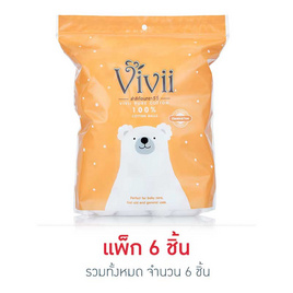 วีวี่ สำลีก้อน 40 กรัม (แพ็ก 6 ชิ้น) - Vivii, ความงาม