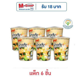 มาม่าข้าวต้มคัพ รสซุปไข่สาหร่าย 40 กรัม (แพ็ก 6 ชิ้น) - มาม่า, ซุปกึ่งสำเร็จรูป