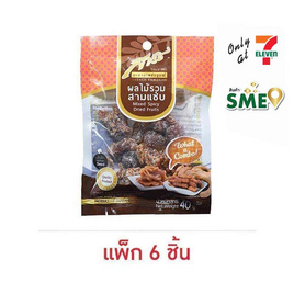 สารัช ผลไม้รวมสามแซ่บ 40 กรัม (แพ็ก 6 ชิ้น) - สารัช, ผลไม้อบแห้ง