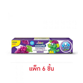 โคโดโม ยาสีฟันเด็ก รสองุ่น 40 กรัม แพ็ก 6 ชิ้น - Kodomo, อุปกรณ์/ผลิตภัณฑ์ดูแลช่องปาก