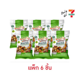 สแนคทาวน์ ถั่วรวมผสมข้าวอบกรอบ รสวาซาบิ 40 กรัม (แพ็ก 6 ชิ้น) - สแนคทาวน์, ถั่ว