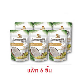 คริสปโคนัท มะพร้าวอบกรอบ รสทุเรียน 40 กรัม (แพ็ก 6 ชิ้น) - คริสปโคนัท, ผลไม้อบแห้ง
