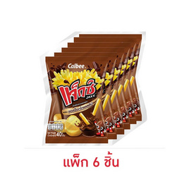 แจ็กซ์ มันฝรั่งแท่งทอดกรอบพร้อมซอสช็อกโกแลตดิป 40 กรัม (แพ็ก 6 ชิ้น) - แจ็กซ์, มันฝรั่ง