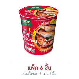 มังกรคู่เรดดี้ วุ้นเส้นคัพ รสต้มยำกุ้งน้ำข้น 41 กรัม (แพ็ก 6 ชิ้น) - มังกรคู่, มหกรรมของใช้คู่ครัว