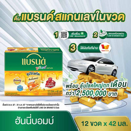 แบรนด์จูเนียร์ซุปไก่สกัด ฮันนี่บอมบ์ 42 มล. (แพ็ก 12 ขวด) - Brand's, ซุปไก่