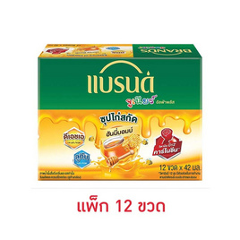 แบรนด์จูเนียร์ซุปไก่สกัด ฮันนี่บอมบ์ 42 มล. (แพ็ก 12 ขวด) - Brand's, เครื่องดื่มและผงชงดื่ม