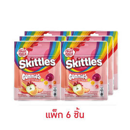 สกิตเทิลส์ กัมมี่คัลเลอร์ฟูลกลิ่นฟรุต 42.5 กรัม (แพ็ก 6 ชิ้น) - สกิตเทิลส์, เยลลี่/มาร์ชแมลโลว์