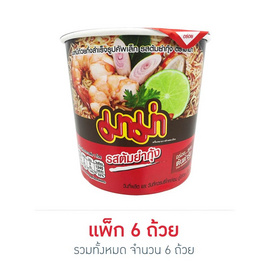 มาม่าคัพเล็ก รสต้มยำกุ้ง 42 กรัม (แพ็ก 6 ถ้วย) - มาม่า, มาม่าคัพ