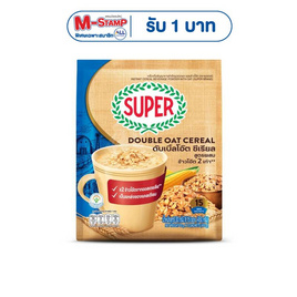 ซุปเปอร์ เครื่องดื่มธัญญาหารสำเร็จรูปชนิดผง สูตรดับเบิ้ลโอ๊ต 450 กรัม (30 กรัม x 15 ซอง) - ซุปเปอร์, เครื่องดื่มธัญญาหาร
