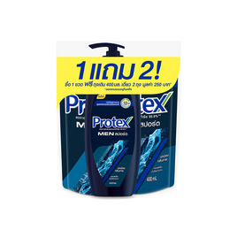 โพรเทคส์ ครีมอาบน้ำ เมนสปอร์ต 450 มล. + ถุงเติม 400 มล. x 2 ถุง - Protex, ทำความสะอาดผิวกาย