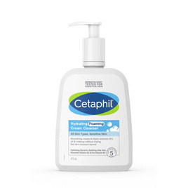 เซตาฟิล ไฮเดรติ้ง โฟมมิ่ง ครีม คลีนเซอร์ 473 มล. - CETAPHIL, ทำความสะอาดผิวหน้า