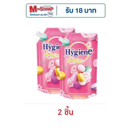 ไฮยีน ปรับผ้านุ่มเข้มข้น ดิลิเชียสชมพู (มาการอง) 480 มล. - Hygiene, น้ำยาปรับผ้านุ่ม