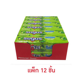 ซูกัส จัมโบ้ ลูกอมรสแอปเปิลแบบแท่ง 48 กรัม (แพ็ก 12 แท่ง) - ซูกัส, ช็อกโกแลต ลูกอม หมากฝรั่ง