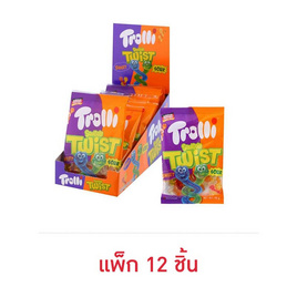 ทรอลลี่ กัมมี่สควิกเกิ้ลทวิสต์กลิ่นผลไม้ 48 กรัม (แพ็ก 12 ชิ้น) - ทรอลลี่, เยลลี่/มาร์ชแมลโลว์