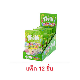 ทรอลลี่ กัมมี่ฟันนิเวิร์สซาวร์มิกซ์ 48 กรัม (แพ็ก 12 ชิ้น) - ทรอลลี่, ทรอลลี่
