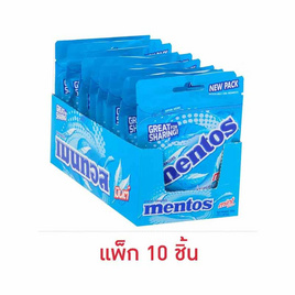 เมนทอส ลูกอมรสมินต์ ซิปล็อค 48.6 กรัม (แพ็ก 10 ชิ้น) - เมนทอส, ขนมขบเคี้ยว และช็อคโกแลต