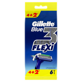 ยิลเลต บลูทรี เฟล็กซ์ซี่ ใบมีดโกนพร้อมด้าม แพ็ก 4+2 - Gillette, อุปกรณ์เสริมความงาม